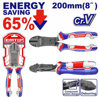 Compound action diagonal cutting pliers-قطاعة صناعي ضغط عالي