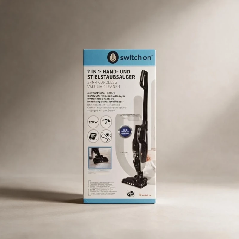 مكنسة Switch On لاسلكية 2 في 1 بقدرة 120 واط للاستخدام الأرضي والمحمول