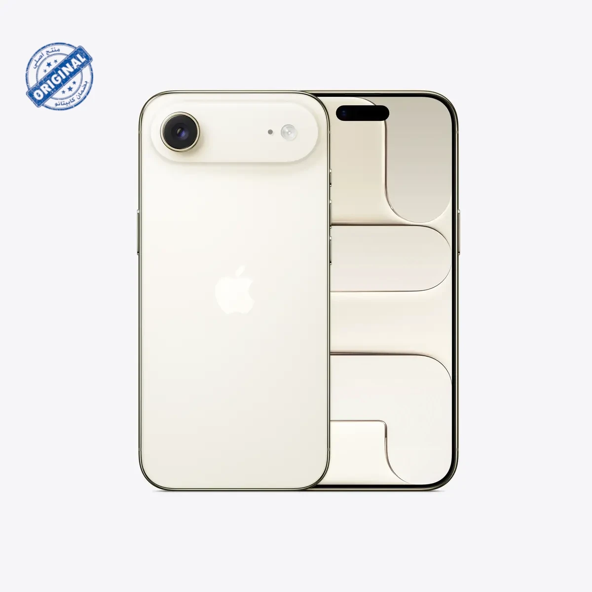 هاتف iPhone Air eSIM من Apple – سعة 256GB وتصميم فائق النحافة ذهبي فاتح