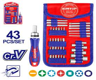 43 Pcs screwdriver bit set-مجموعة 43 قطعة
