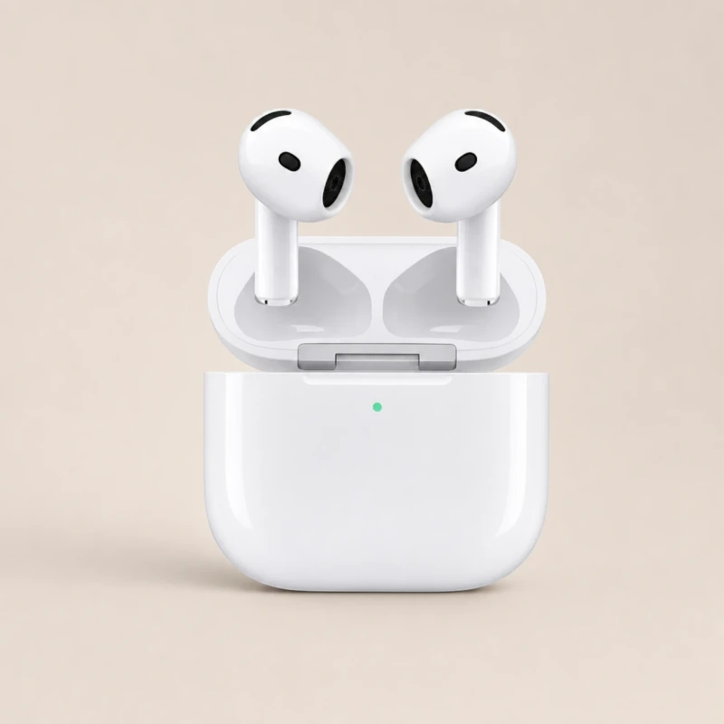سماعات AirPods 4 لاسلكية مع علبة شحن USB-C
